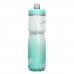 Garrafa CamelBak Podium Chill 710 ml- Azul e branco