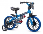 Bicicleta Infantil Aro 12 Nathor Veloz Azul Selim Em Pu