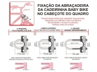 Cadeirinha Kalf Baby Bike Dianteira- Cinza Grafite
